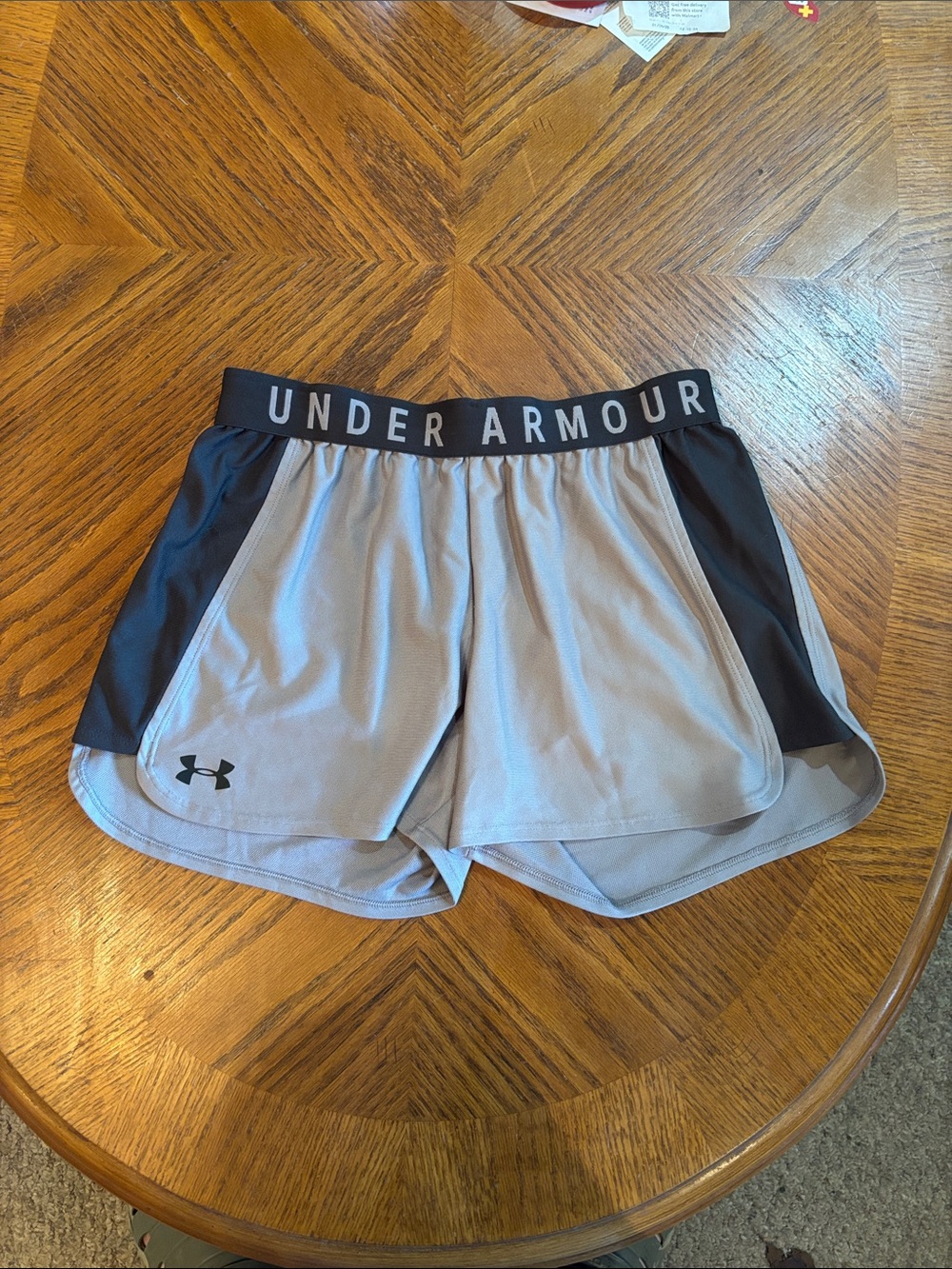 Under Armour Gray and Black Women's Athletic Shorts